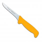 Nóż rzeźniczy Polkars nr 1, długość ostrza 12,5 cm, żółty