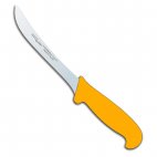 Nóż rzeźniczy Polkars nr 22, wygięty, długość ostrza 18 cm, żółty