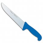 Nóż masarski Polkars nr 34, dł. 26 cm prosty niebieski