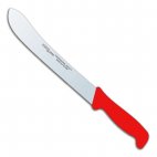 Nóż masarski Polkars 43, dł. 26 cm wygięty czerwony