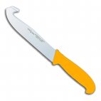 Nóż masarski Polkars nr 68, dł. 18 cm zaostrzony grzbiet zółty