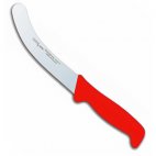 Nóż masarski Polkars nr 8, dł. 17,5 cm wygięty czerwony