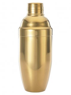Shaker barmański w stylu japońskim, 3-częściowy, złoty, poj. 700 ml