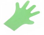 Rękawiczki ochronne, jednorazowe, rękawice, długie, extra wytrzymałe, polietylenowe, zielone, op. 100szt