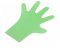 Rękawiczki ochronne, jednorazowe, polietylenowe, extra wytrzymałe, długie, zielone, op. 100sztuk