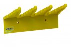 Wieszak ścienny, polipropylenowy, żółty, długość 240 mm, VIKAN 06156