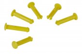 Zestaw 6 kołków, wymiennych, kołki do wieszaka Hi-Flex 10116 i 10136, żółte, VIKAN 10016
