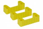 Zestaw 3 pasków zaciskowych, paski do wieszaka Hi-Flex 10116 i 10136, gumowe, żółte, VIKAN 10026