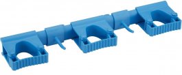 System wsporników ściennych Hi-Flex, wieszak na 2-5 produktów, szer. 420 mm, niebieski, VIKAN 10113
