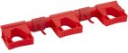 System wsporników ściennych Hi-Flex, wieszak na 2-5 produktów, szer. 420 mm, czerwony, VIKAN 10114