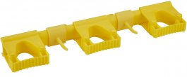 System wsporników ściennych Hi-Flex, wieszak na 2-5 produktów, szerokość 420 mm, żółty, VIKAN 10116