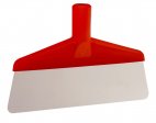 Skrobaczka elastyczna do stołów i podłóg, czerwona, szerokość 260 mm, VIKAN 29114