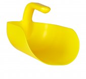 Szufelka ergonomiczna, duża, czerpak z uchwytem, wym. 15x27 cm, poj. 2 l, żółta, VIKAN 56716