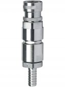 Złączka przeciwzwrotna SafeOne, 1/2 cala, mosiężna, chromowana, dł. 135 mm, VIKAN 9340 (Q)
