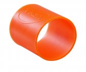 Pierścienie silikonowe do wtórnego kodowania kolorów, 5 sztuk, pomarańczowe, 26 mm, VIKAN 98017