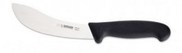 Nóż rzeźniczy do odskórowywania, zakrzywiony, nierdzewny, 16 cm, czarny, GIESSER 2405 16