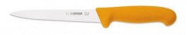 Nóż masarski do filetowania, szpica na środku, bardzo elastyczny, 16 cm, żółty, GIESSER 7365 16 G