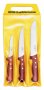 Zestaw 3 noży masarskich BUBINGA WOOD, 3 częściowy, noże z drewnianymi uchwytami, DICK 8155300