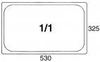 Pojemnik GN1/1 z polipropylenu, pojemność 20l, model 5511/150