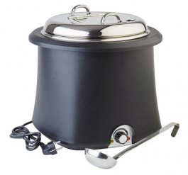 Podgrzewacz elektryczny do zupy, pojemność 10 litrów, czarny, APS 11901