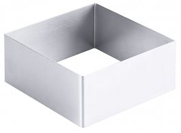 Rant kwadratowy, nierdzewny, 10x10 cm, wysokość 4,5cm, model 689/101