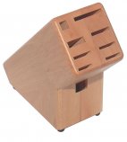 Blok z drewna bukowego do noży, blok drewniany na noże, wysokość 21 cm, model 3660/009