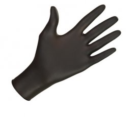 Rękawice diagnostyczno-ochronne, rękawiczki, rozm. XL, czarne, NITRYLEX BLACK opakowanie 100 szt.