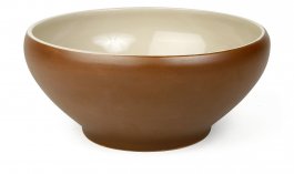 Miska ceramiczna PROVENCE, okrągła, średnica 25,5cm, pojemność 3l, brązowa, XANTIA 20212
