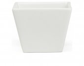 Miska porcelanowa, kwadratowa, wymiary 6x6cm, wysokość 5cm, poj. 90ml, biała, EXXENT 26285