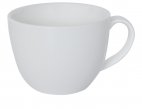 Kubek ZEUS do kawy / herbaty, z porcelany kostnej, pojemność 50cl, biały, EXXENT 26319