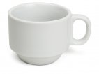 Filiżanka CUPIDO do kawy, z porcelany, pojemność 20cl, biała, BBM 26420