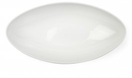 Miska porcelanowa, owalna, wymiary 23,5x11cm, wysokość 4,5cm, poj. 0,5l, biała, EXXENT 33216
