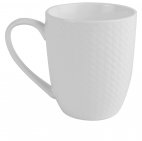 Kubek VICTORIA do herbaty / kawy, z porcelany kostnej, pojemność 28cl, biały, EXXENT 33353