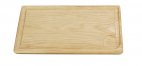 Deska z drewna dębowego do steków, wymiary 40x21 cm, grubość 2,3 cm, EXXENT 61065