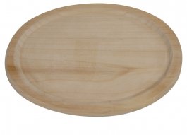 Podkładka drewniana pod patelnię Fajita, 28x20cm, owalna, bukowa, XANTIA 63223