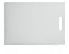 Deska polietylenowa HDPE do krojenia, z uchwytem, biała, wymiary 35,4x25,7x1,2 cm, XANTIA 78564