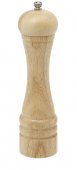 Młynek drewniany do soli i pieprzu, naturalny, jasny, kauczukowiec, wys. 25 cm, EXXENT 89903