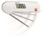 Najmniejszy, składany termometr gastronomiczny. Idealny do kontroli   bezpieczeństwa żywności: zgodny z HACCP, spełnia normę EN 13485.