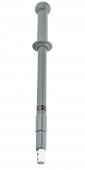 Aluminiowy uchwyt teleskopowy, styl krótki, na klik, szary, 575-1390 mm, VIKAN 295610