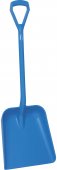 Łopata higieniczna z uchwytem D, 379 x 345 x 90 mm, niebieska, 1035 mm, VIKAN 56233